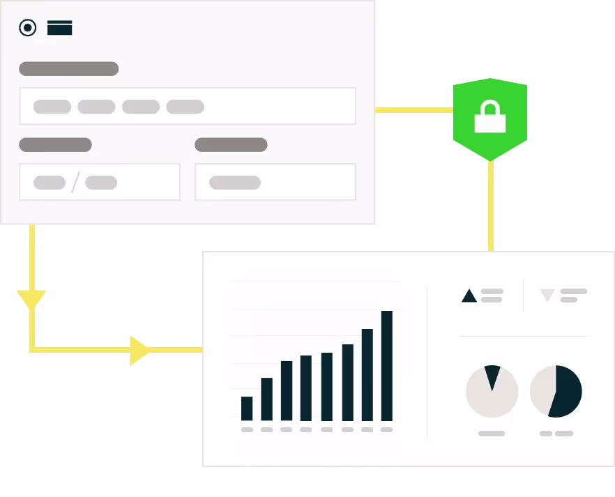 Visual of maximizing growth while keeping sensitive data safe
