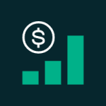 Chart icon showing increased revenue from reducing failed payment churn